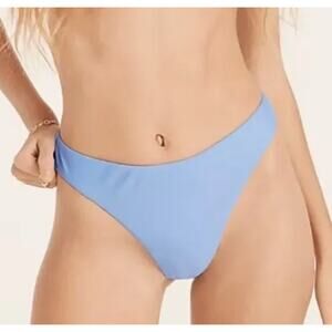 2/$15 NWT J. Crew High-Rise Bikini Bottom Light Blue High-Cut UPF 50+ Size XS